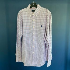 RALPH LAUREN Men’s Button-Down Dress Shirt - L